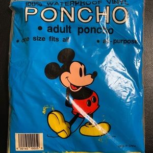 Rare 90s vintage Mickey Mouse poncho